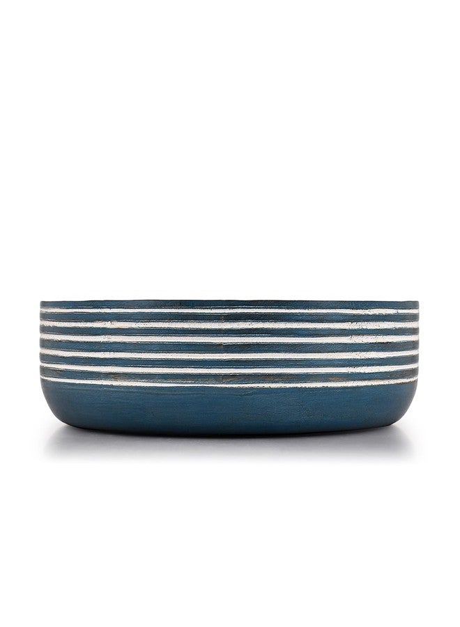 BHAVATU Decorative Bowls Mango Wood for Home Décor Unique Table Centerpieces, Wooden Home Decor Accents for Farmhouse Rustic Style (10" X 10" X 2.5") - Image 2